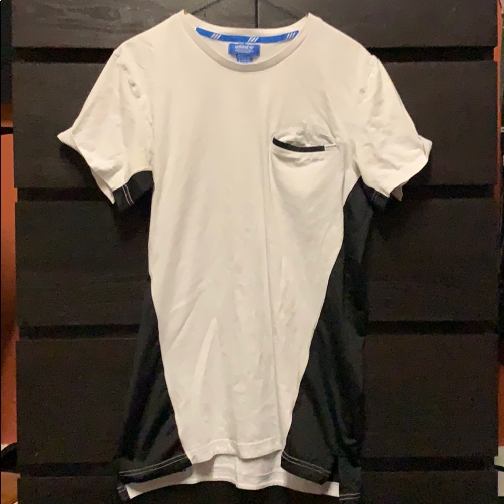 Adidas Men’s Large Chest Pocket T-Shirt White